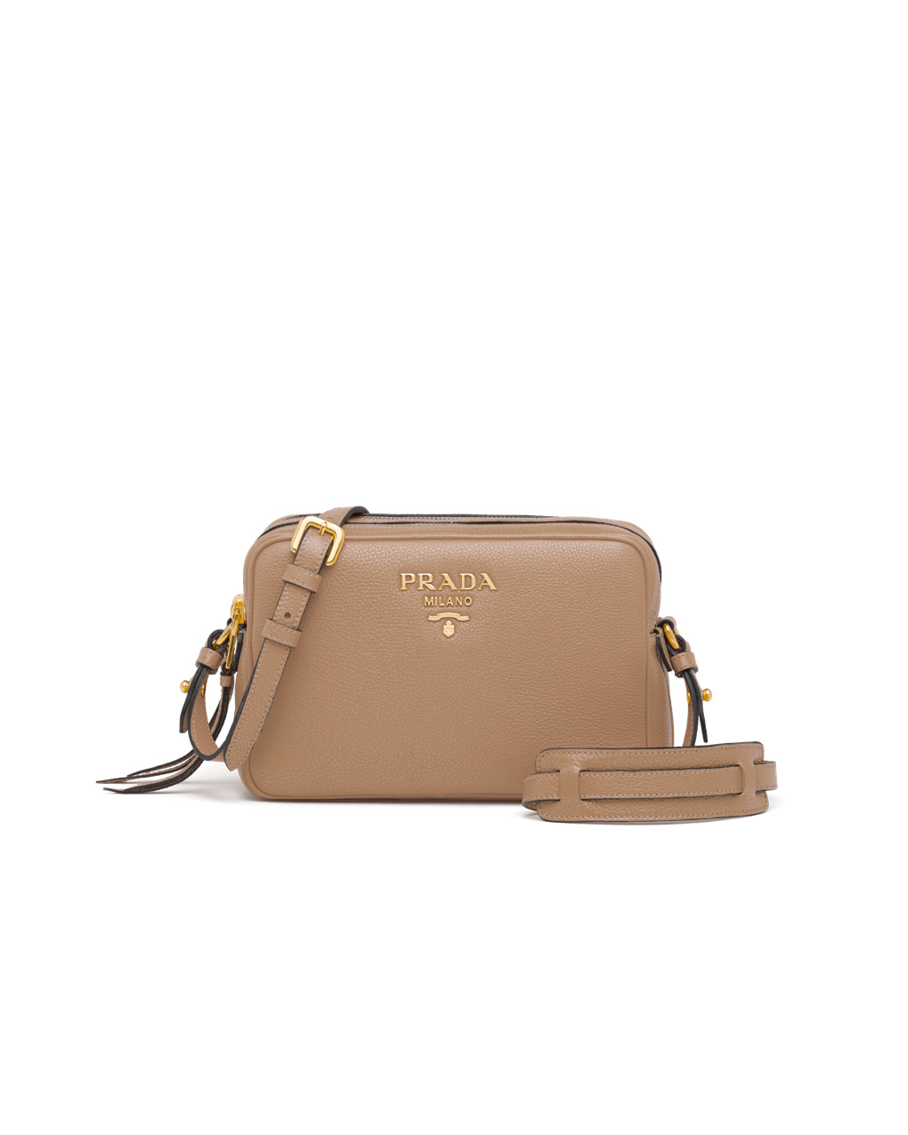 Prada Cuero Cross-body Bag Beige | 83190-FTJW