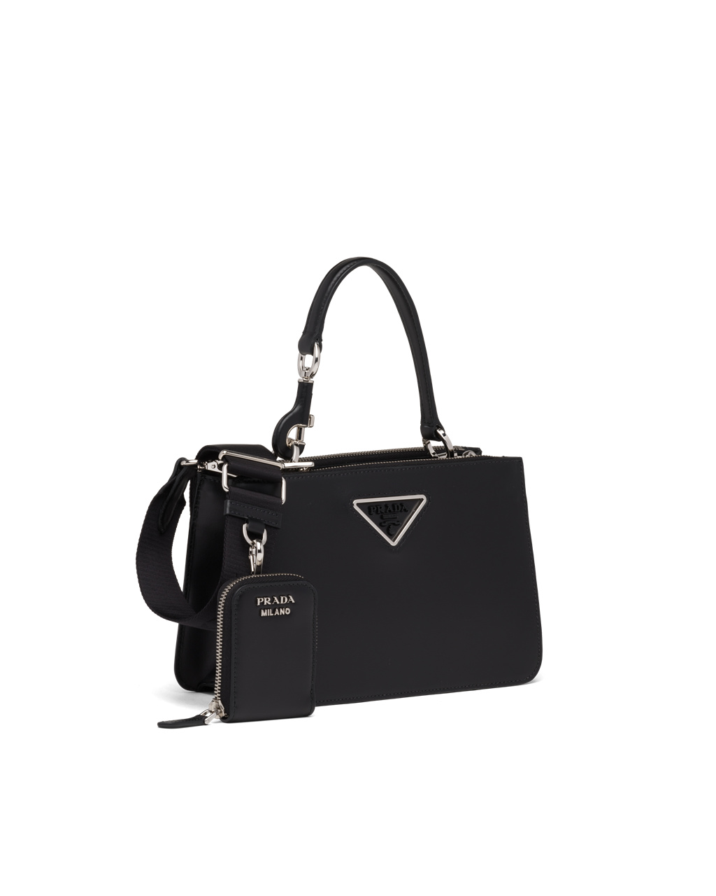 Prada Cuero Handbag Negras | 84502-IWXB