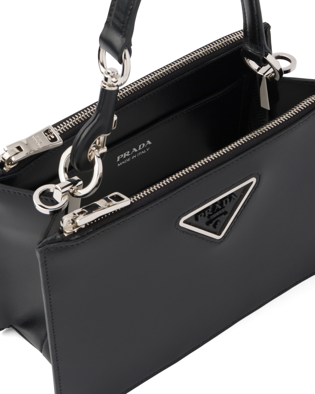 Prada Cuero Handbag Negras | 84502-IWXB