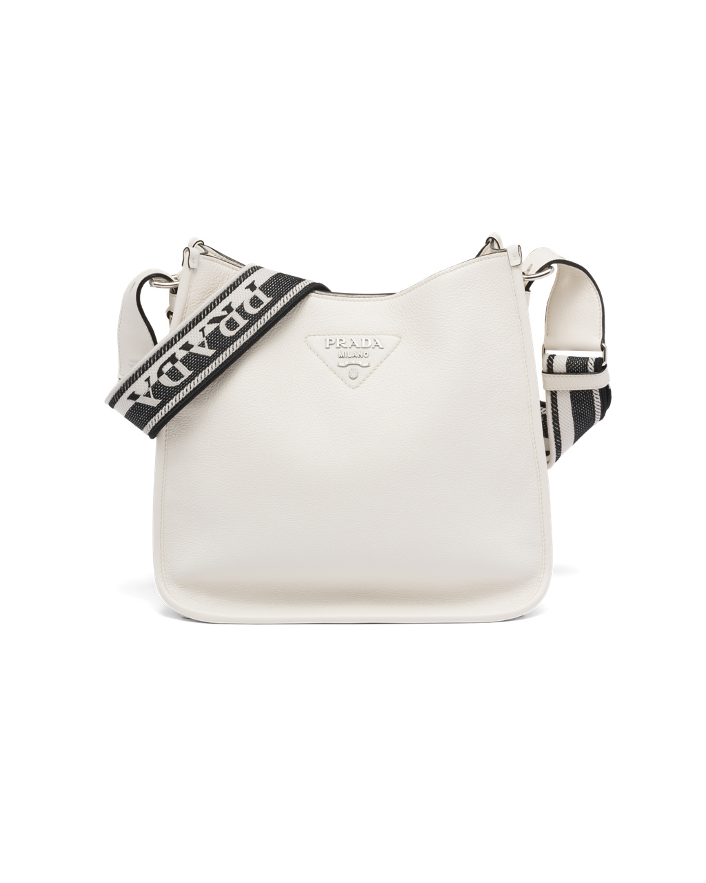 Prada Cuero Hobo Bag Blancas | 19028-ZXIC