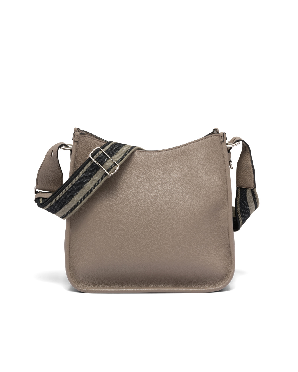 Prada Cuero Hobo Bag Clay Gray | 96451-XPTQ