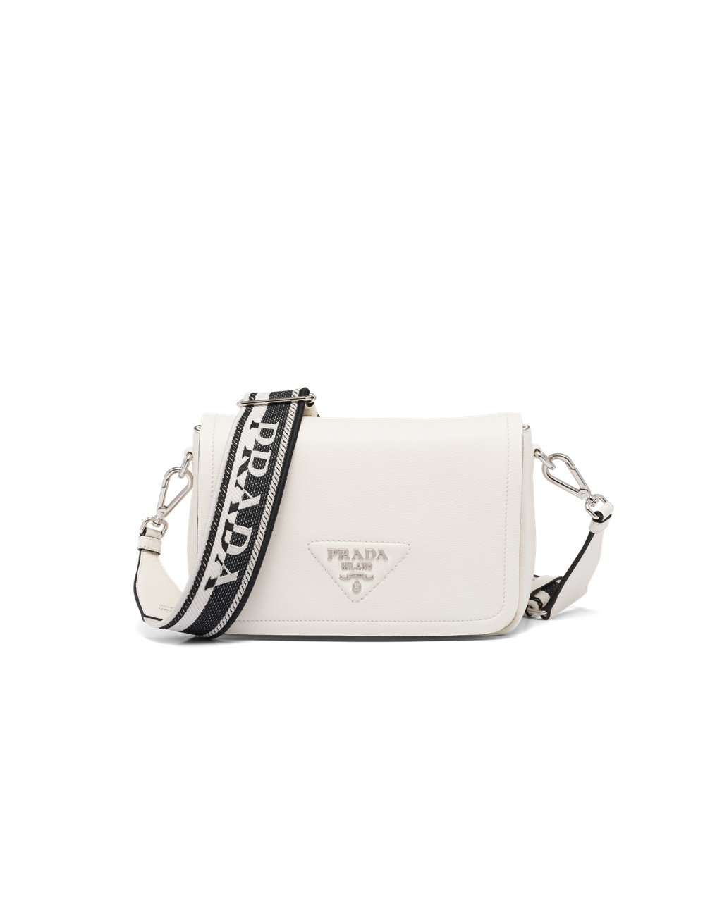 Prada Cuero Shoulder Bag Blancas | 38241-KZOU