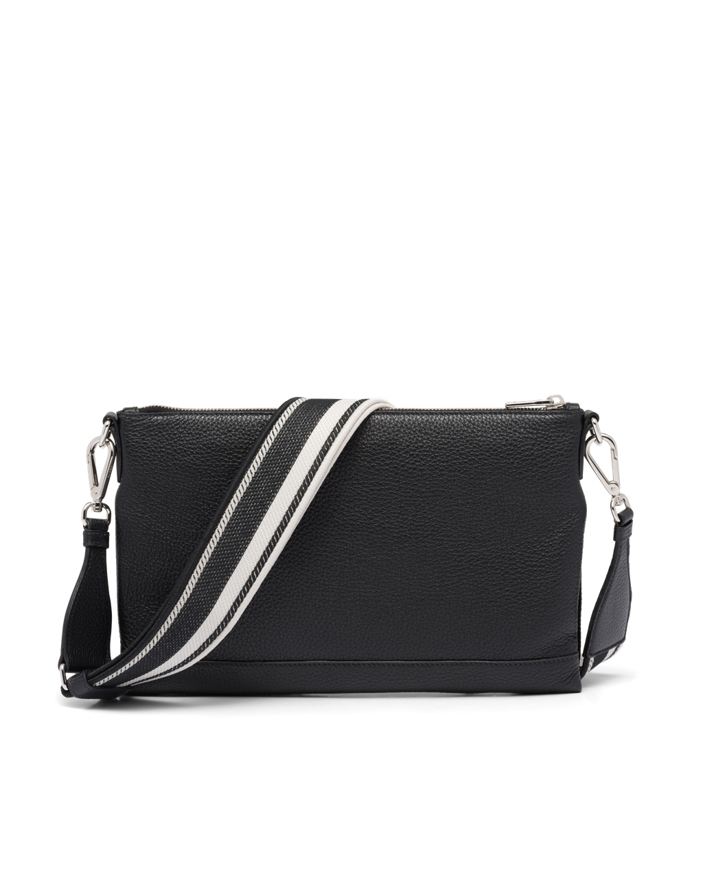 Prada Cuero Shoulder Bag Negras | 76310-FQAD