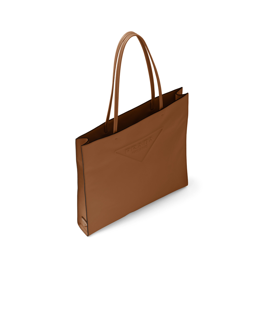 Prada Cuero Tote Bag Cognac | 64175-GKJH