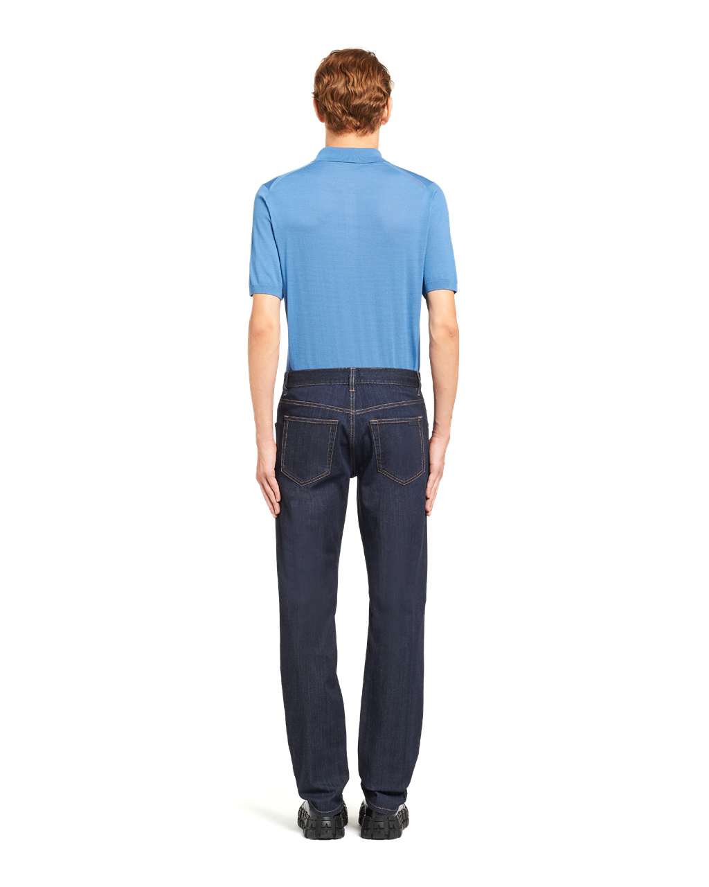 Prada Denim Trousers Azul Marino | 57240-HYJR