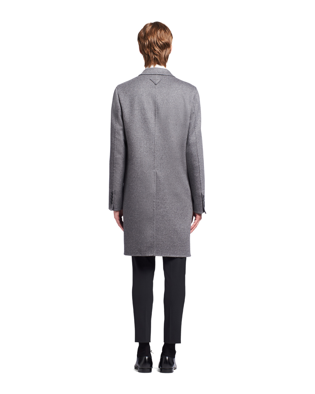 Prada Double Cashmere Coat Slate Gray | 54021-TLUC