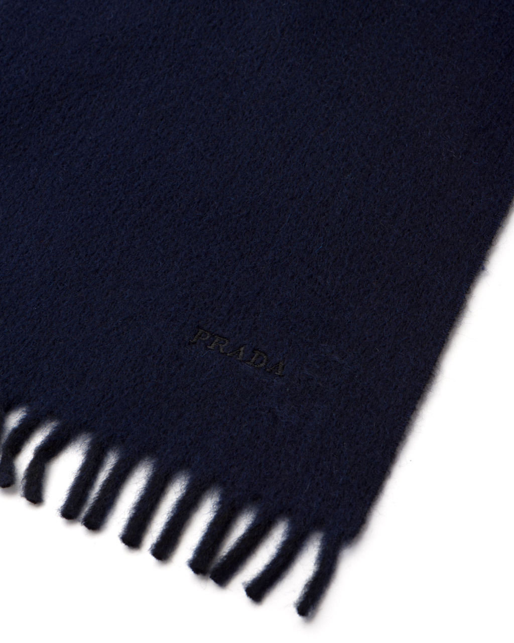 Prada Double Cashmere Scarf Azul Marino | 35640-MOUZ