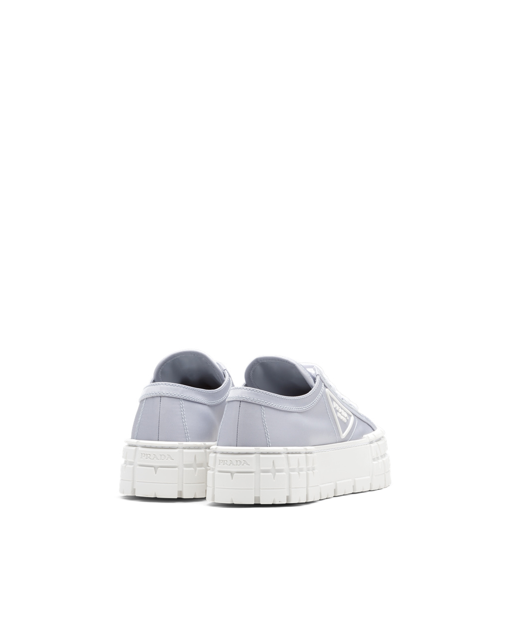 Prada Double Wheel Nylon Gabardine Sneakers Azules | 90621-KFWR