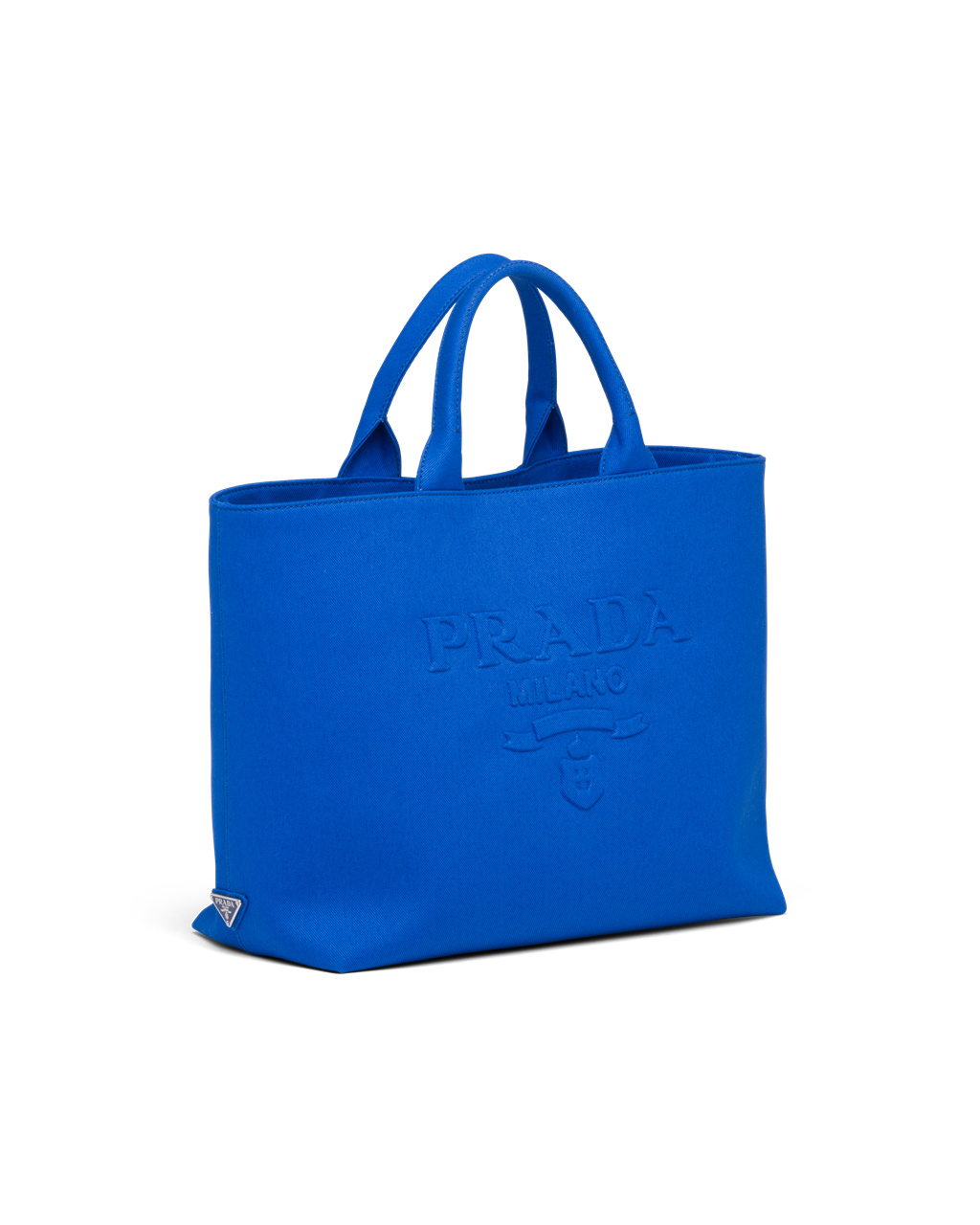 Prada Drill Tote Bag Azules Claro | 26078-BRVA