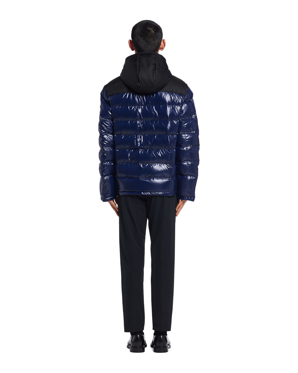 Prada Encapuchado Nylon Down Jacket Azules | 59184-CTXL