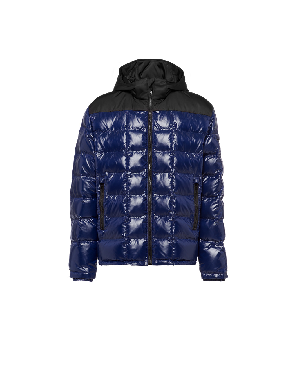 Prada Encapuchado Nylon Down Jacket Azules | 59184-CTXL