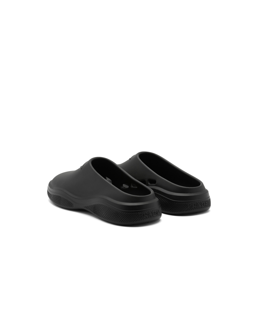 Prada Foam Rubber Mules Negras | 69538-VBFE