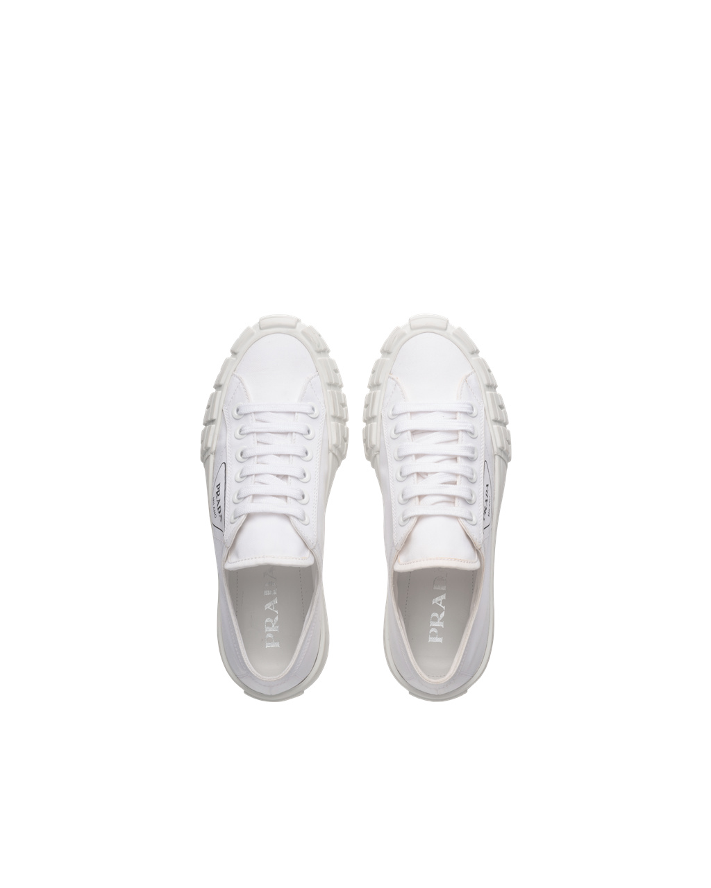 Prada Gabardine Fabric Sneakers Blancas | 04769-UGDZ