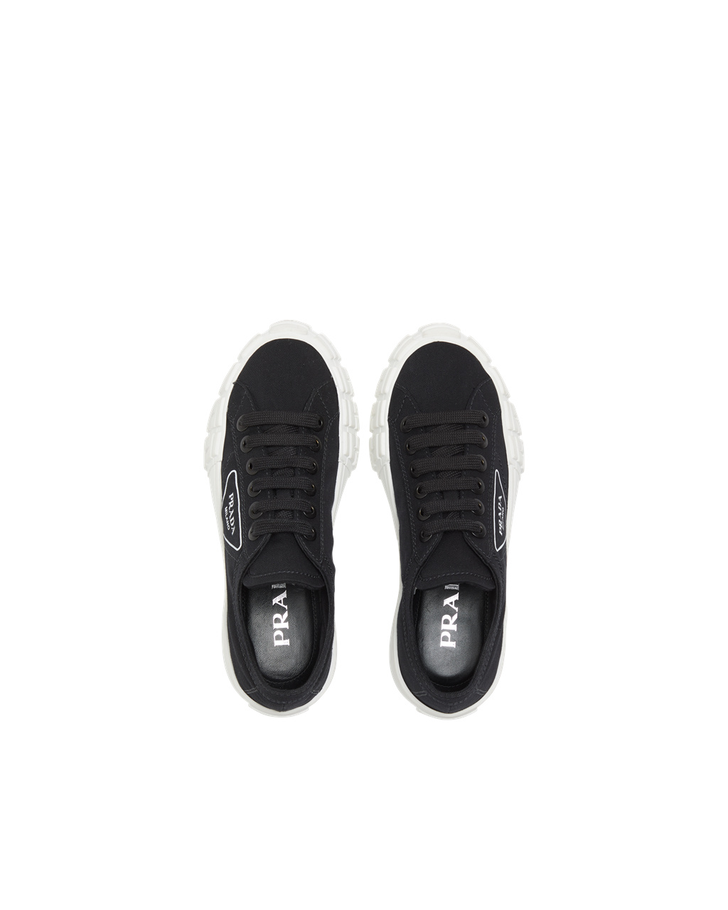 Prada Gabardine Fabric Sneakers Negras | 73820-JQAR