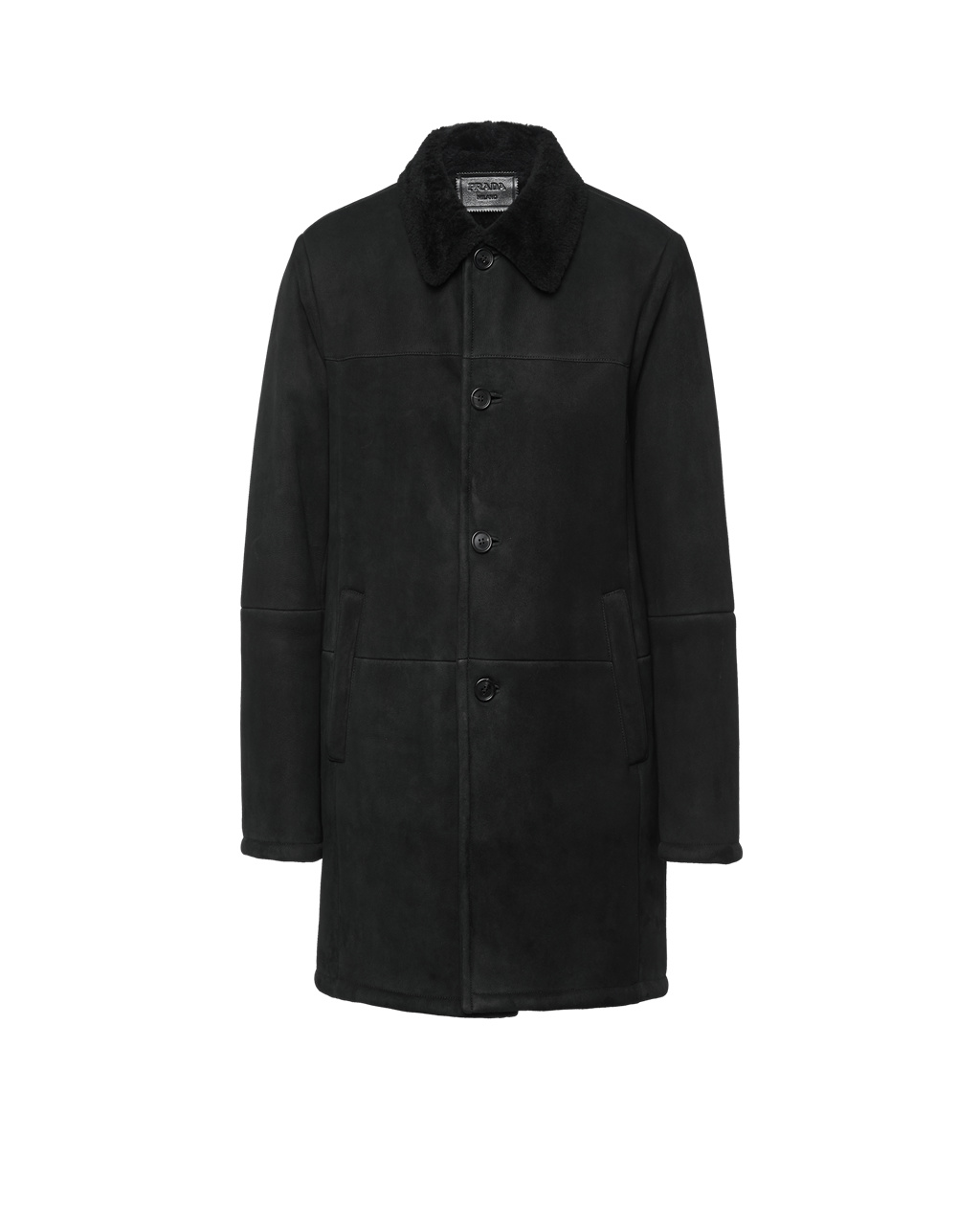 Prada Gamuza Sheepskin Coat Negras | 51869-DXMF