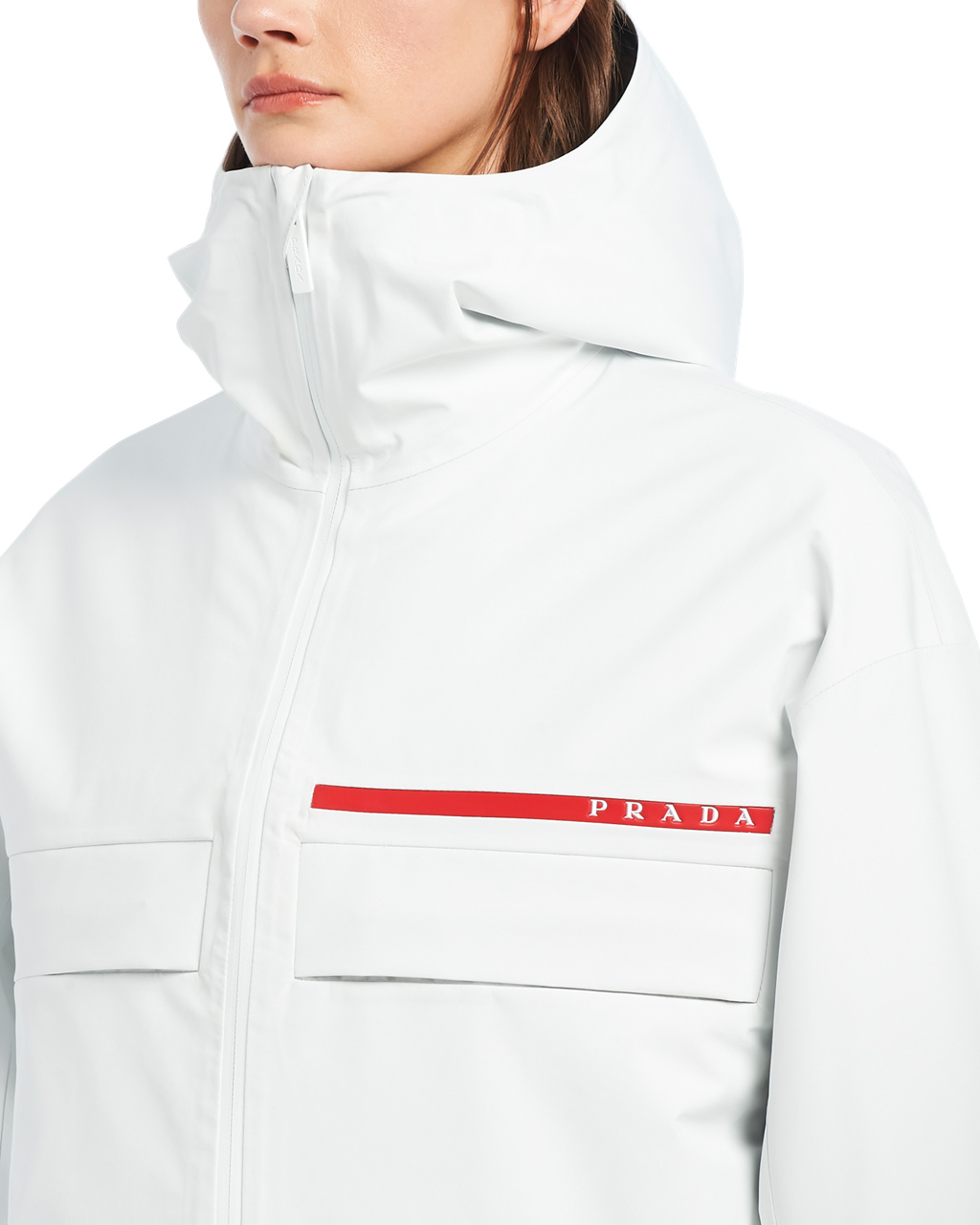 Prada Gore-tex Pro Padded Jacket Blancas | 52480-ACTW