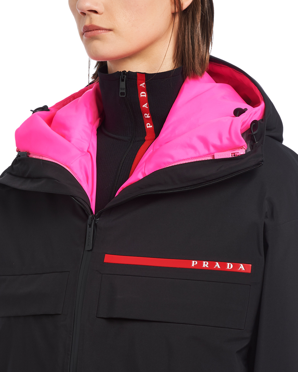 Prada Gore-tex Pro Padded Jacket Negras Rosas | 04271-JPVT