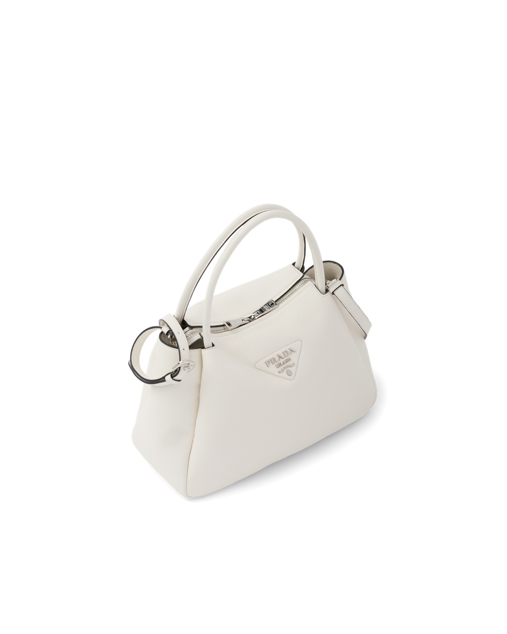 Prada Large Cuero Handbag Blancas | 53947-YZAB