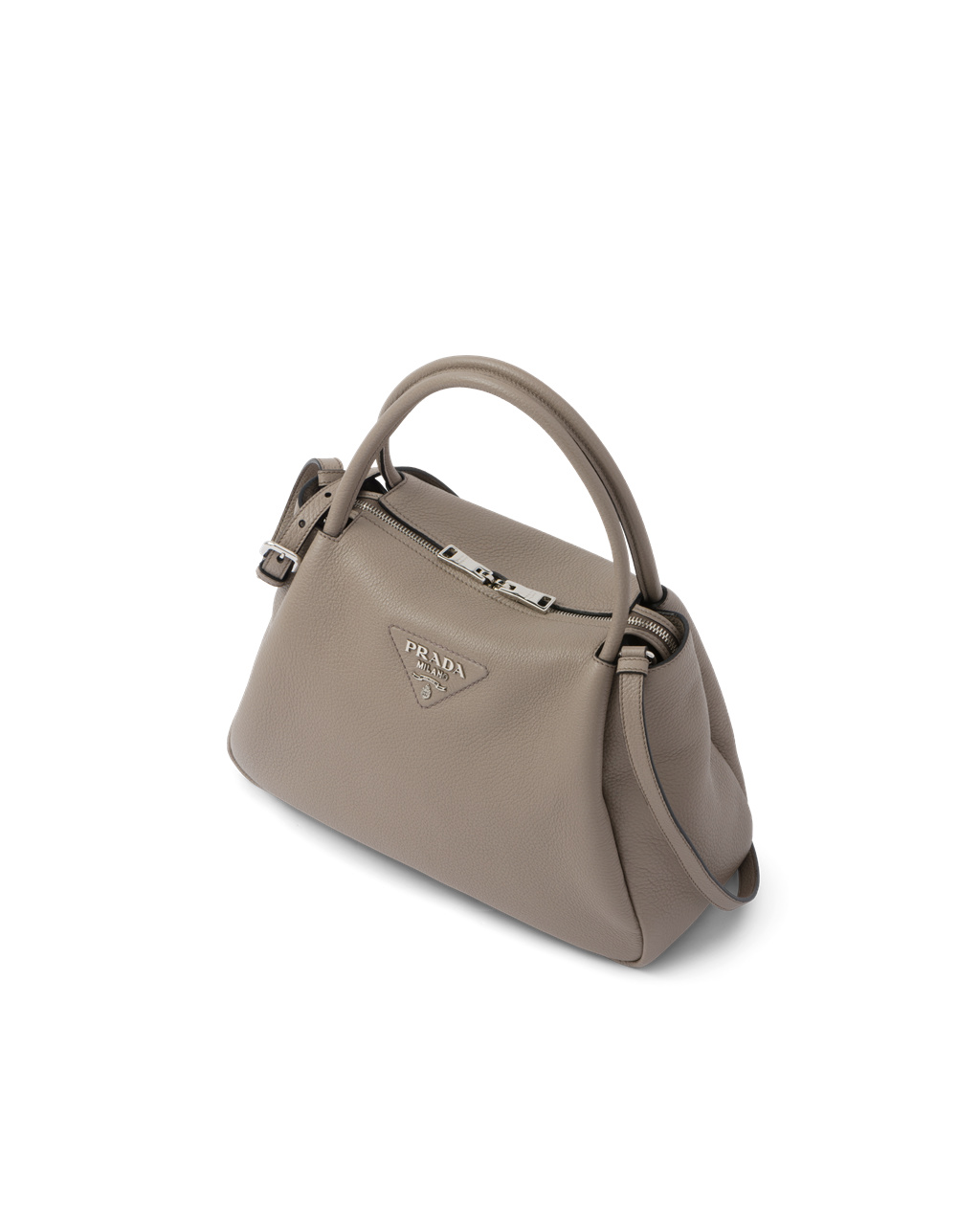 Prada Large Cuero Handbag Clay Gray | 04736-LOTG