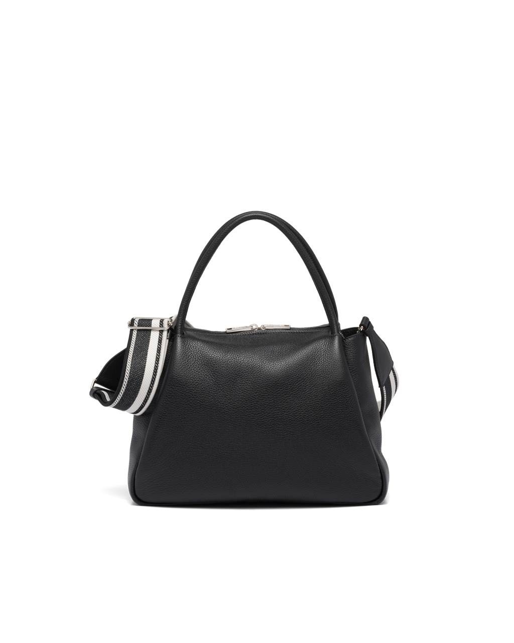 Prada Large Cuero Handbag Negras | 43607-CZBY