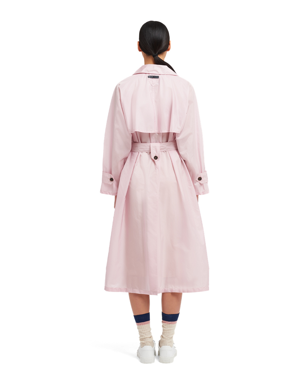 Prada Ligeros Nylon Trench Coat Opaline | 75218-MRXI