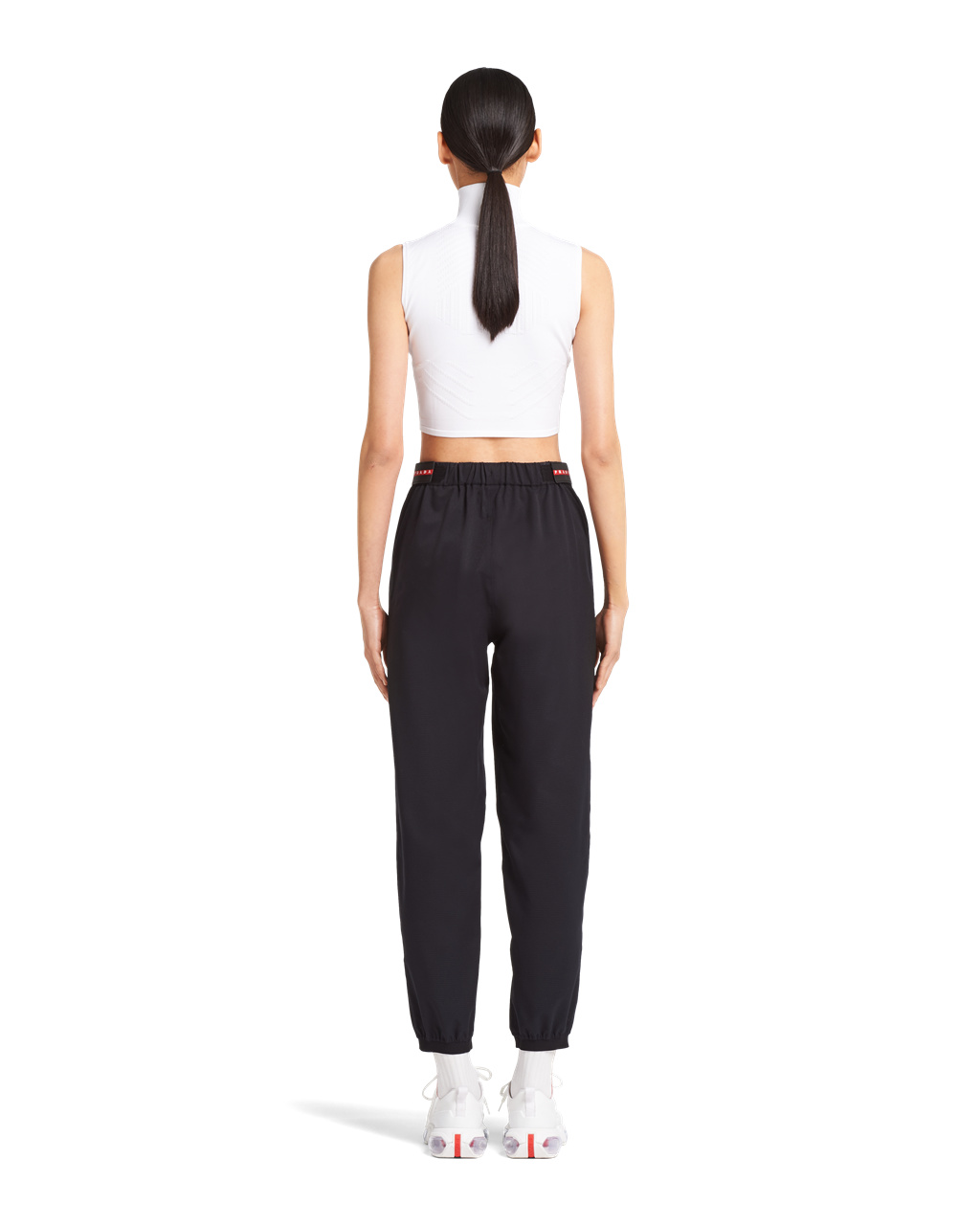 Prada Light Bi-stretch Anchos-leg Pants Negras | 36894-CTVM