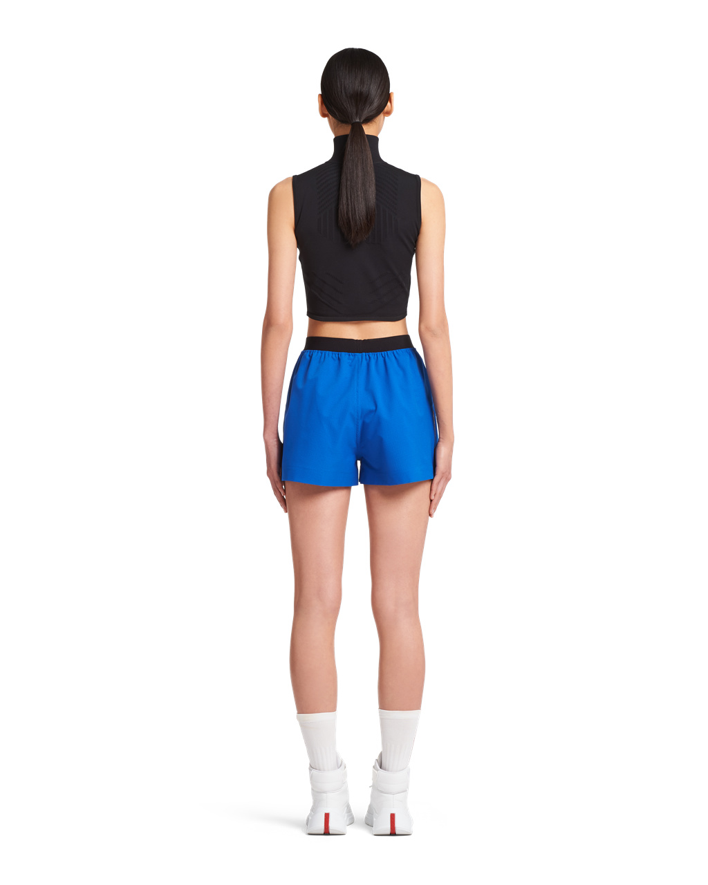 Prada Light Bi-stretch Shorts Azules | 43798-BTKF