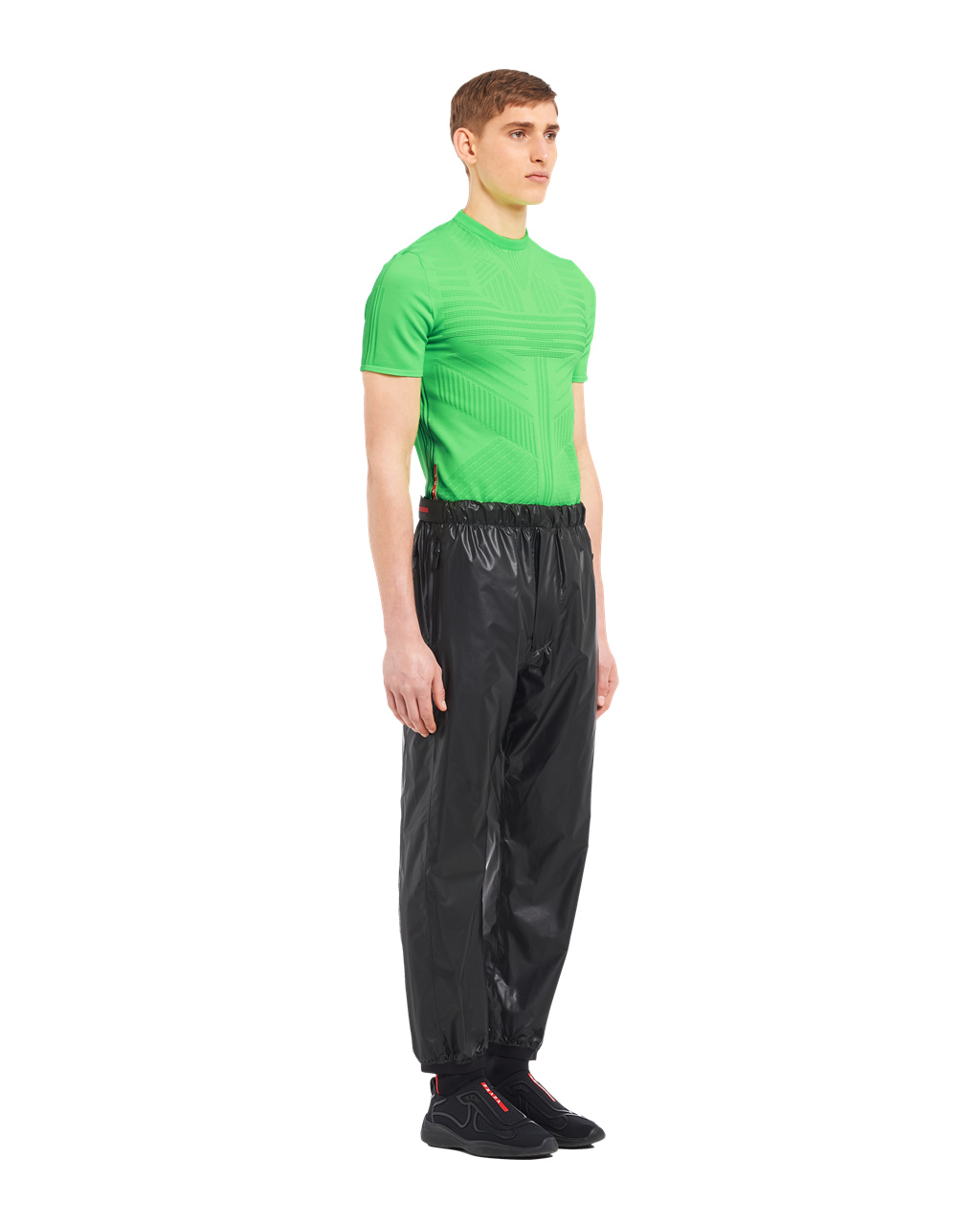 Prada Light Nylon Anchos-leg Pants Negras | 74236-EKWT