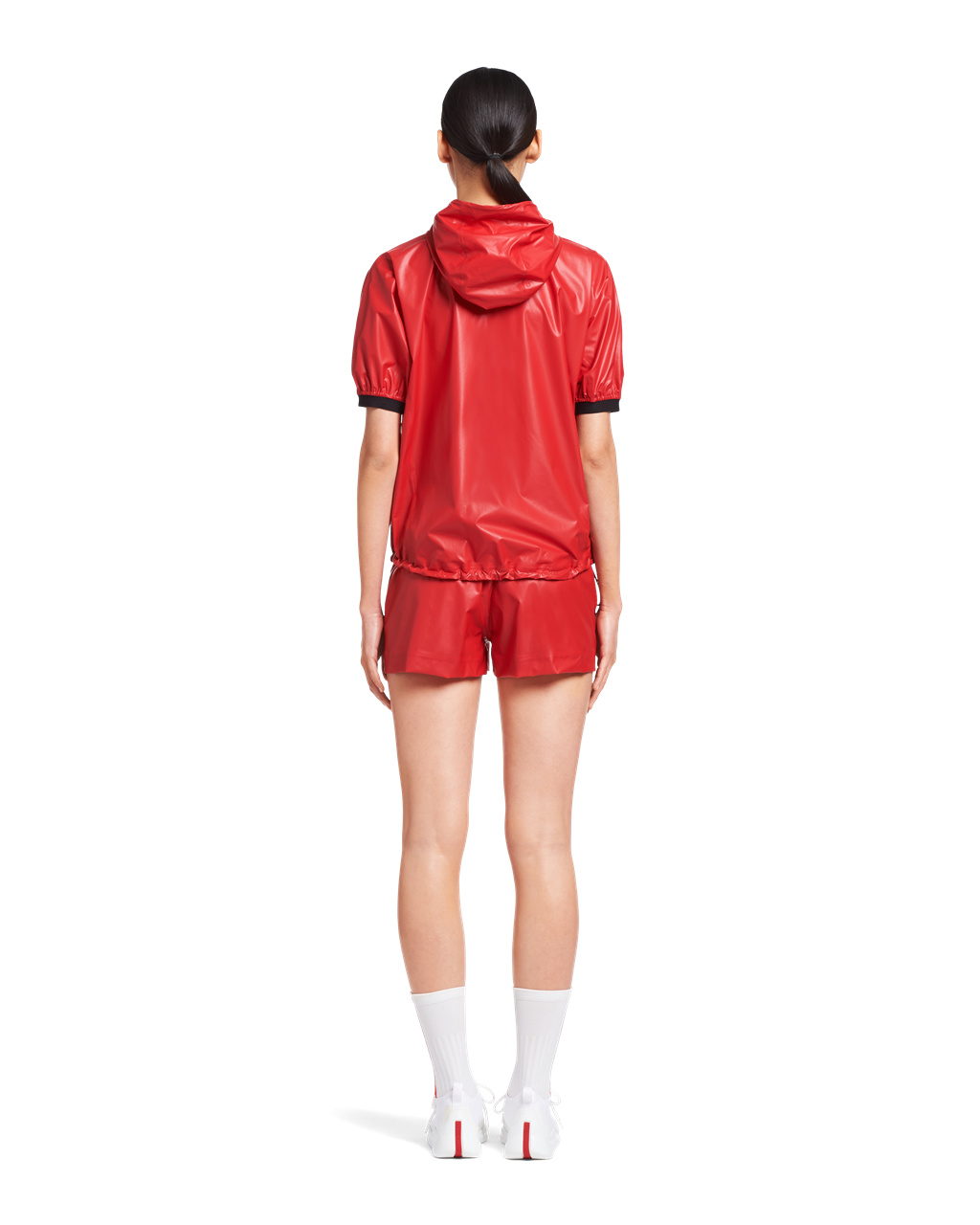 Prada Light Nylon Anorak Rojas | 80421-PVHQ