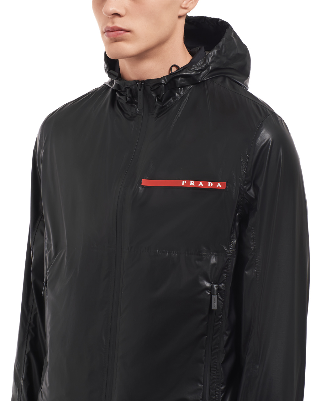 Prada Light Nylon Encapuchado Jacket Negras | 29476-RDTH