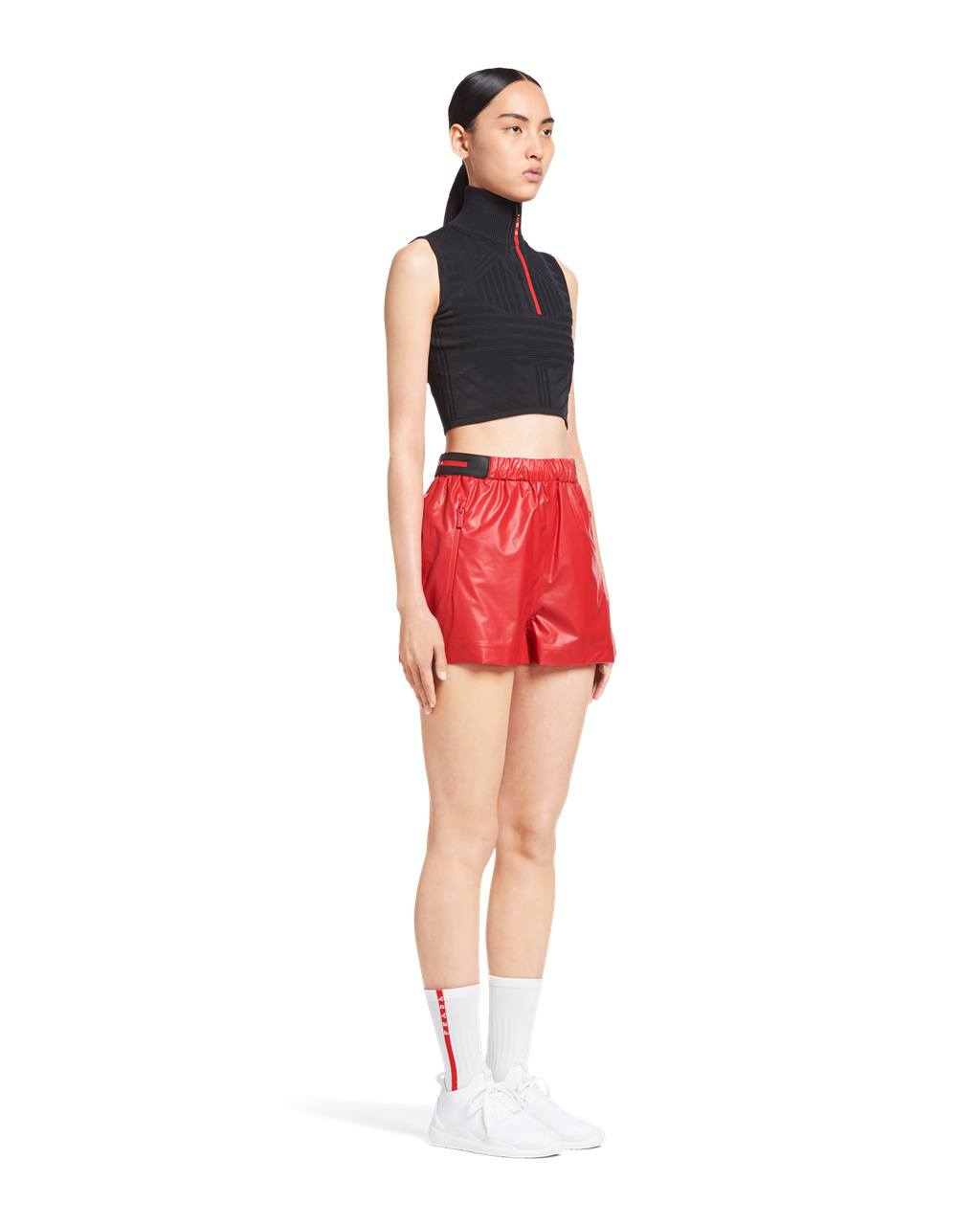 Prada Light Nylon Shorts Rojas | 21085-XINS