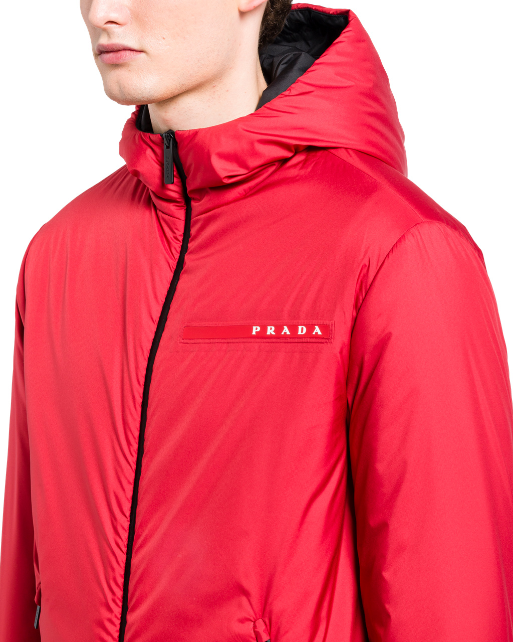 Prada Light Polyester Padded Jacket Rojas | 81745-NUGB