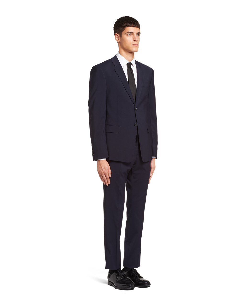 Prada Light Stretch Wool Suit Azul Marino | 98730-XCZD