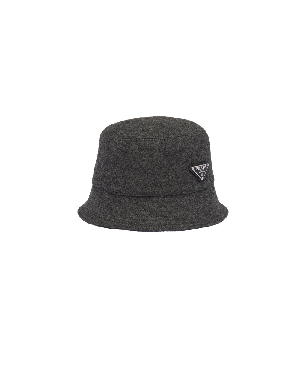 Prada Loden Bucket Hat Anthracite Gray | 37068-YGAE