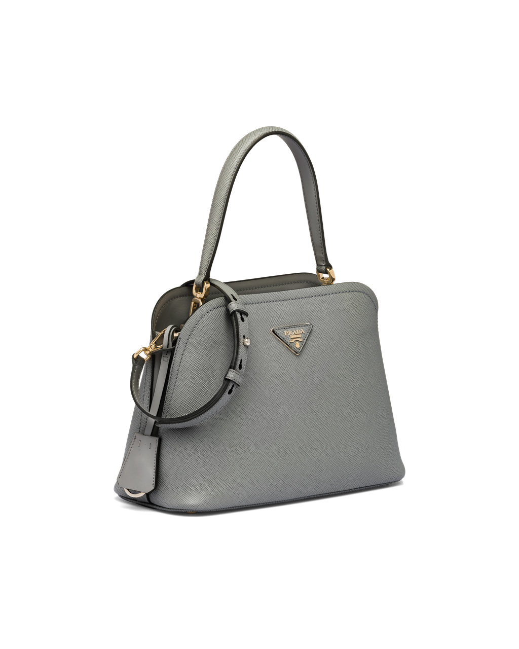 Prada Medium Saffiano Cuero Prada Matinée Bag Slate Gray | 47298-ZWXA