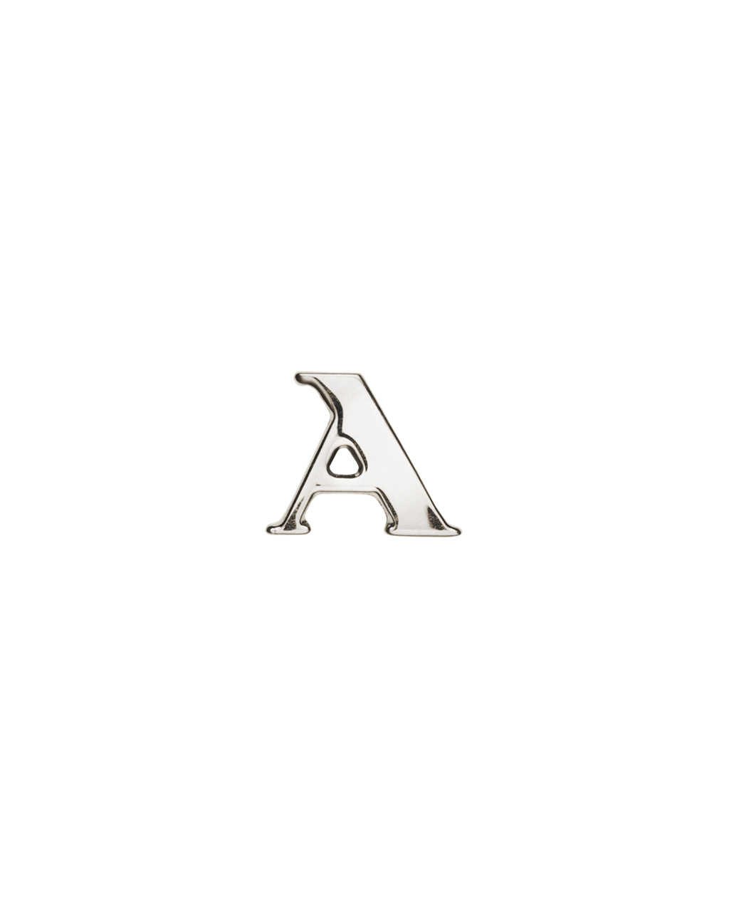 Prada My Character Sliding Metal Letter Polished Steel | 45710-QNXH