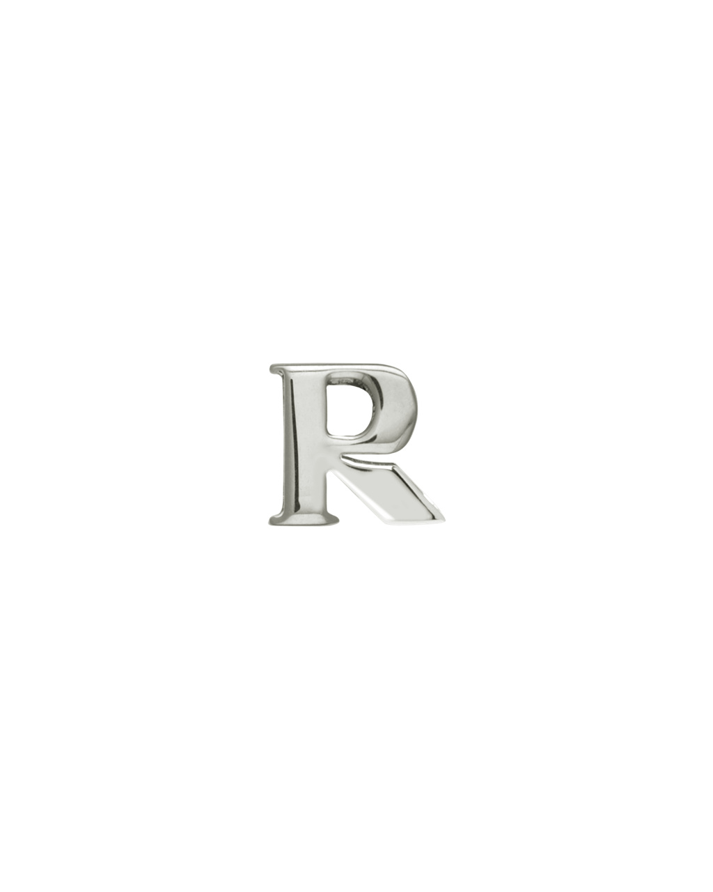 Prada My Character Sliding Metal Letter Polished Steel | 93547-SQWF