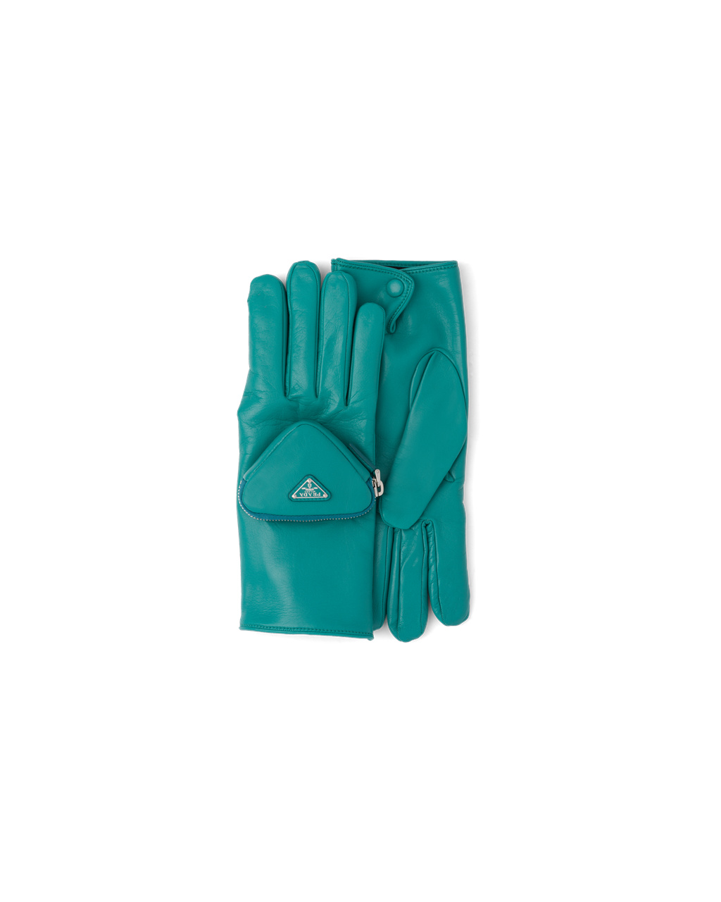 Prada Napa Cuero Gloves Azules Azules | 05629-QISH