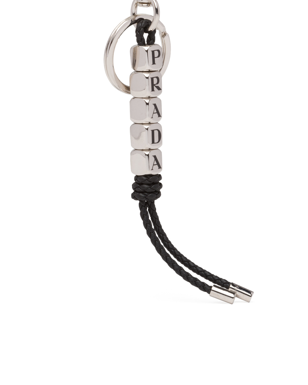 Prada Nappa Cuero Keychain Negras | 90814-FJEP