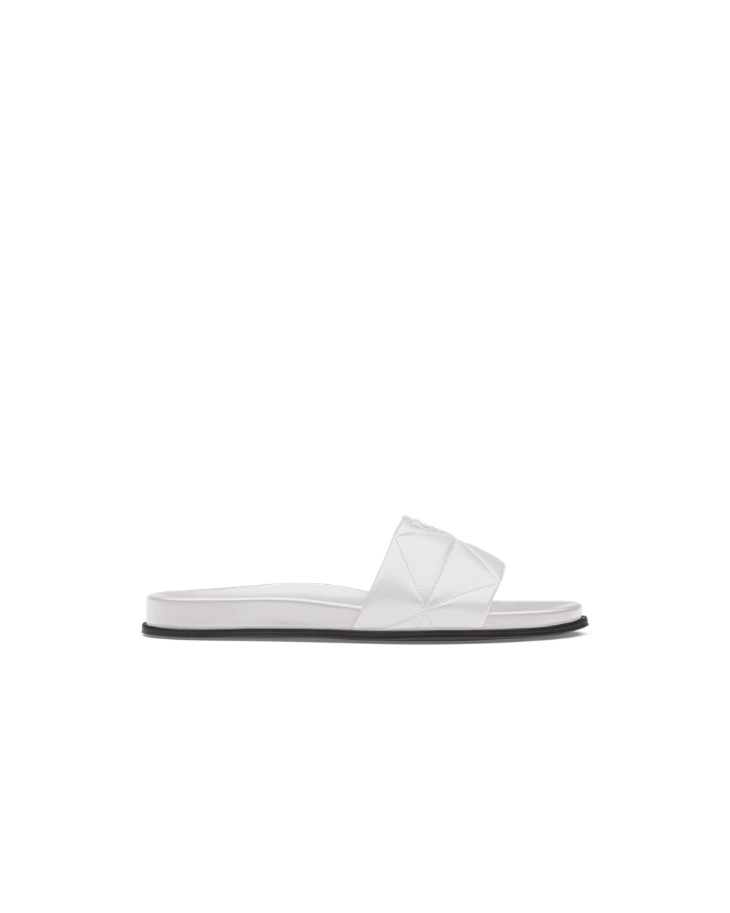 Prada Nappa Cuero Slides Blancas | 57381-MLZF