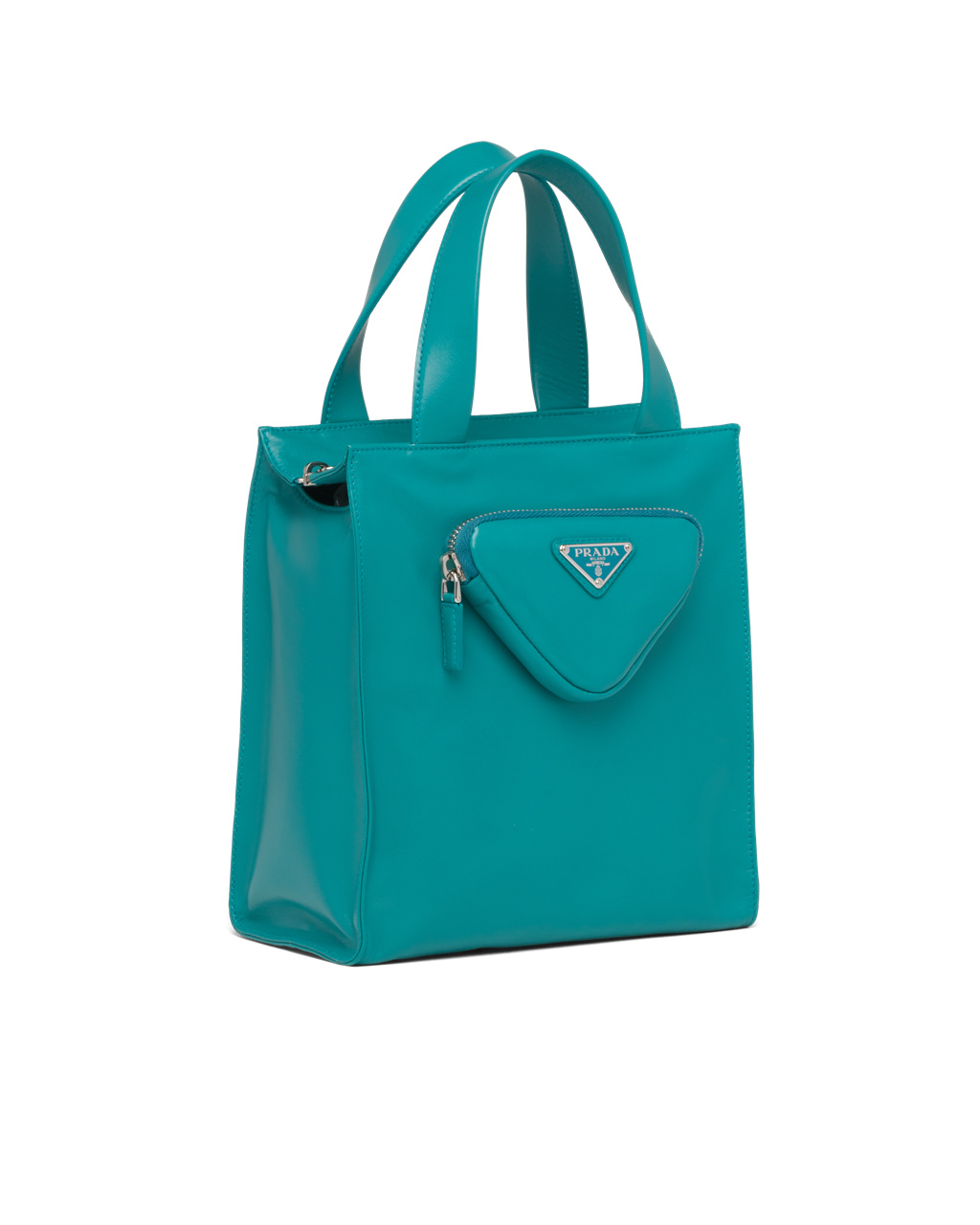 Prada Nappa Cuero Tote Bag Azules Azules | 95072-KCUF