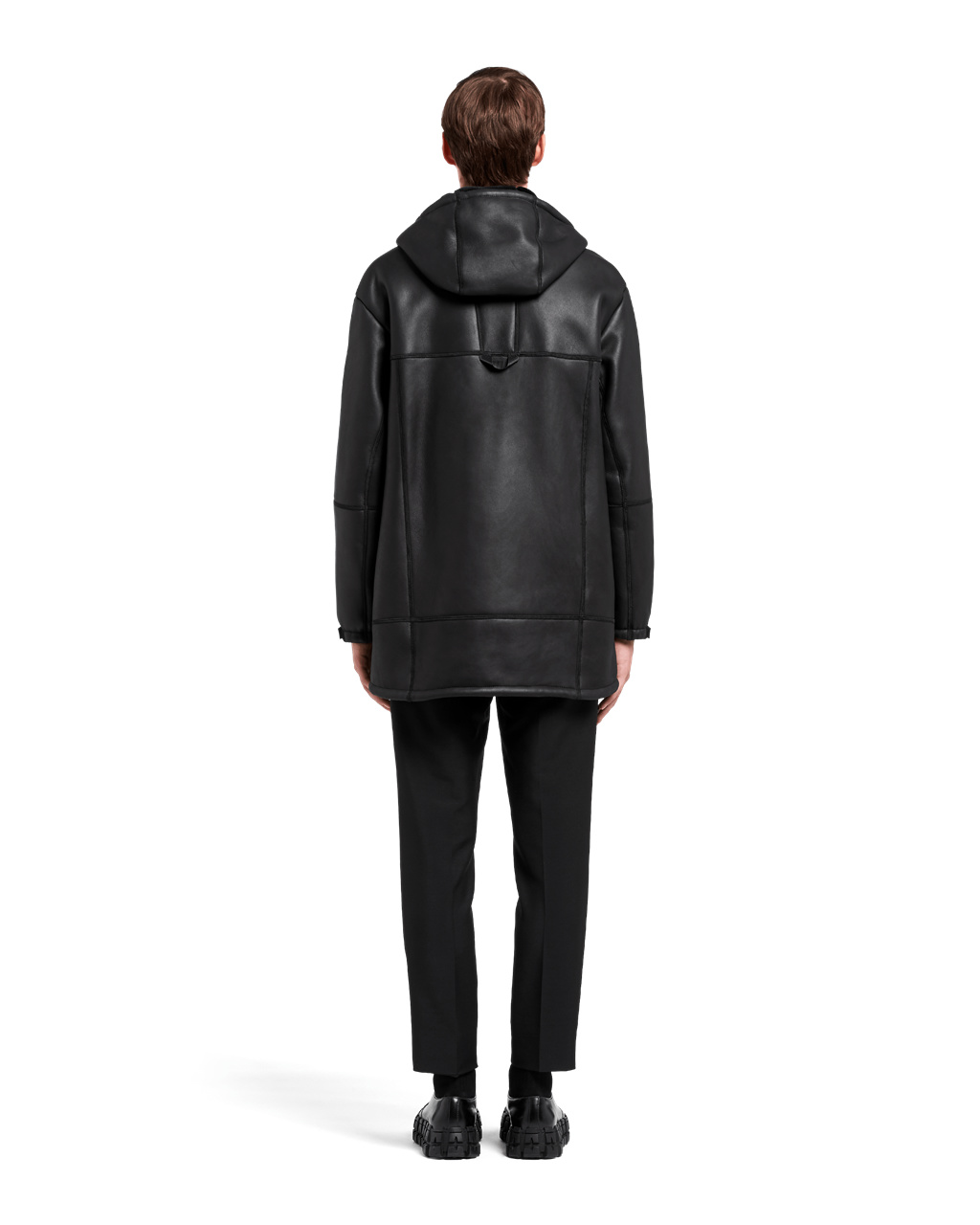 Prada Nappa Sheepskin Coat Negras | 19640-VACH