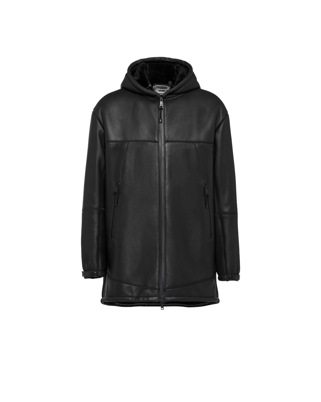 Prada Nappa Sheepskin Coat Negras | 19640-VACH