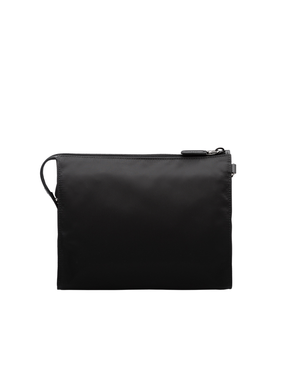 Prada Nylon And Saffiano Cuero Pouch Negras | 39267-DQGU