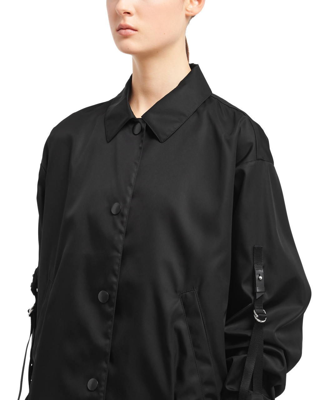 Prada Nylon Gabardine Blouson Jacket Negras | 68975-KIQG