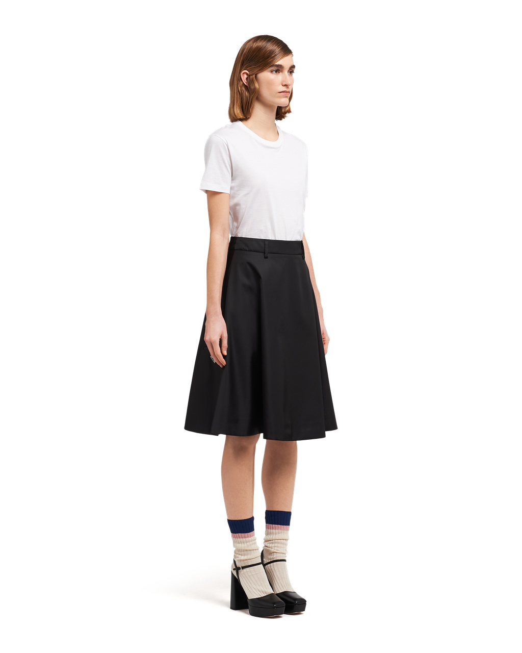 Prada Nylon Gabardine Skirt Negras | 41536-GTJU