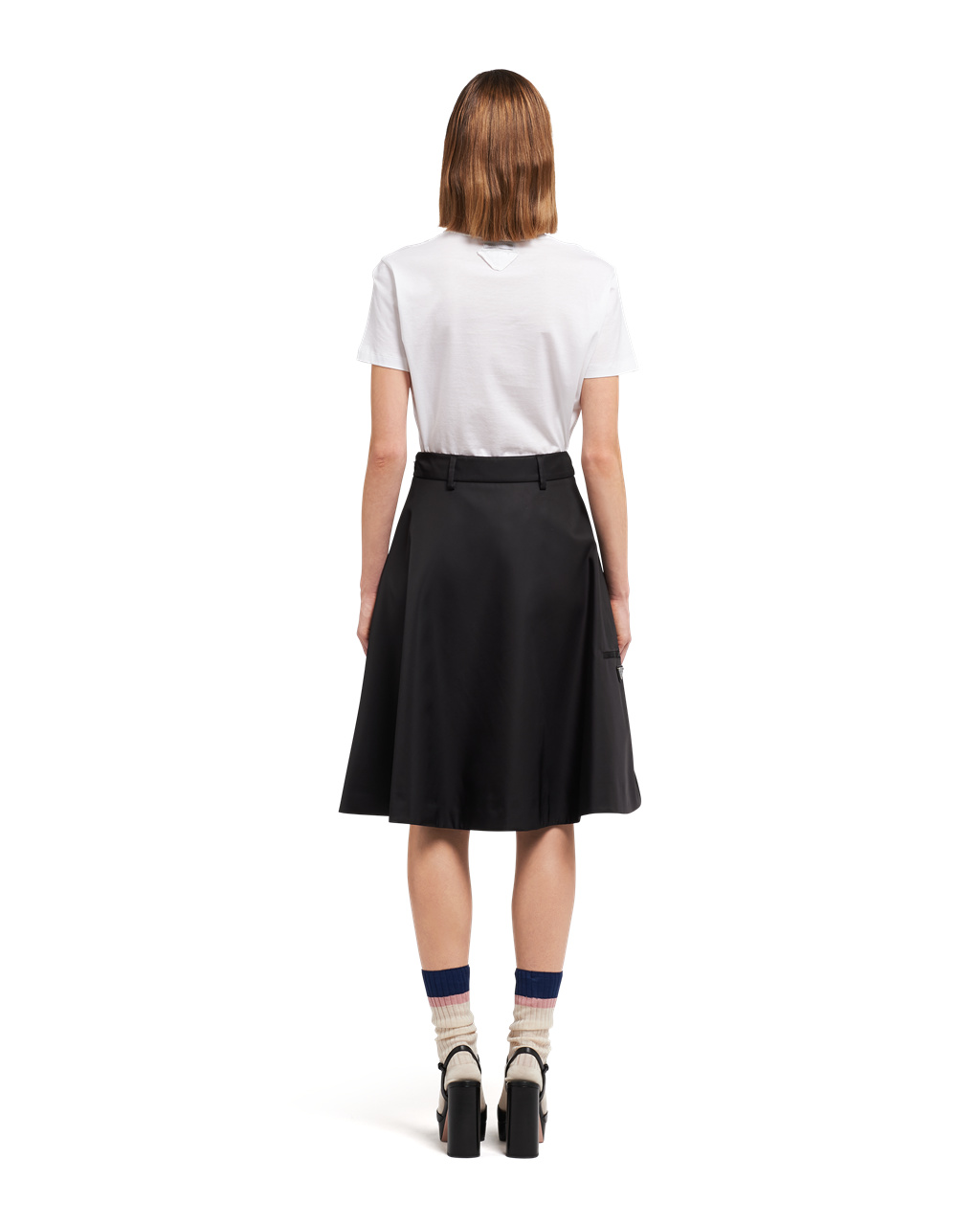 Prada Nylon Gabardine Skirt Negras | 41536-GTJU