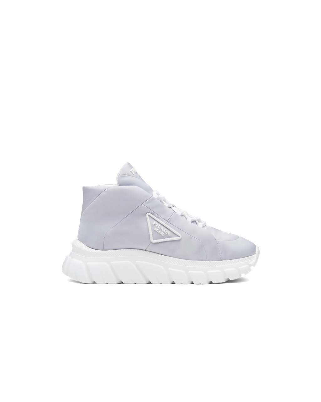 Prada Nylon Gabardine Sneakers Azules | 75306-FYCI