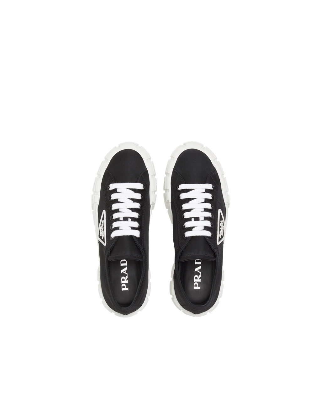 Prada Nylon Gabardine Sneakers Negras | 76835-EOUF