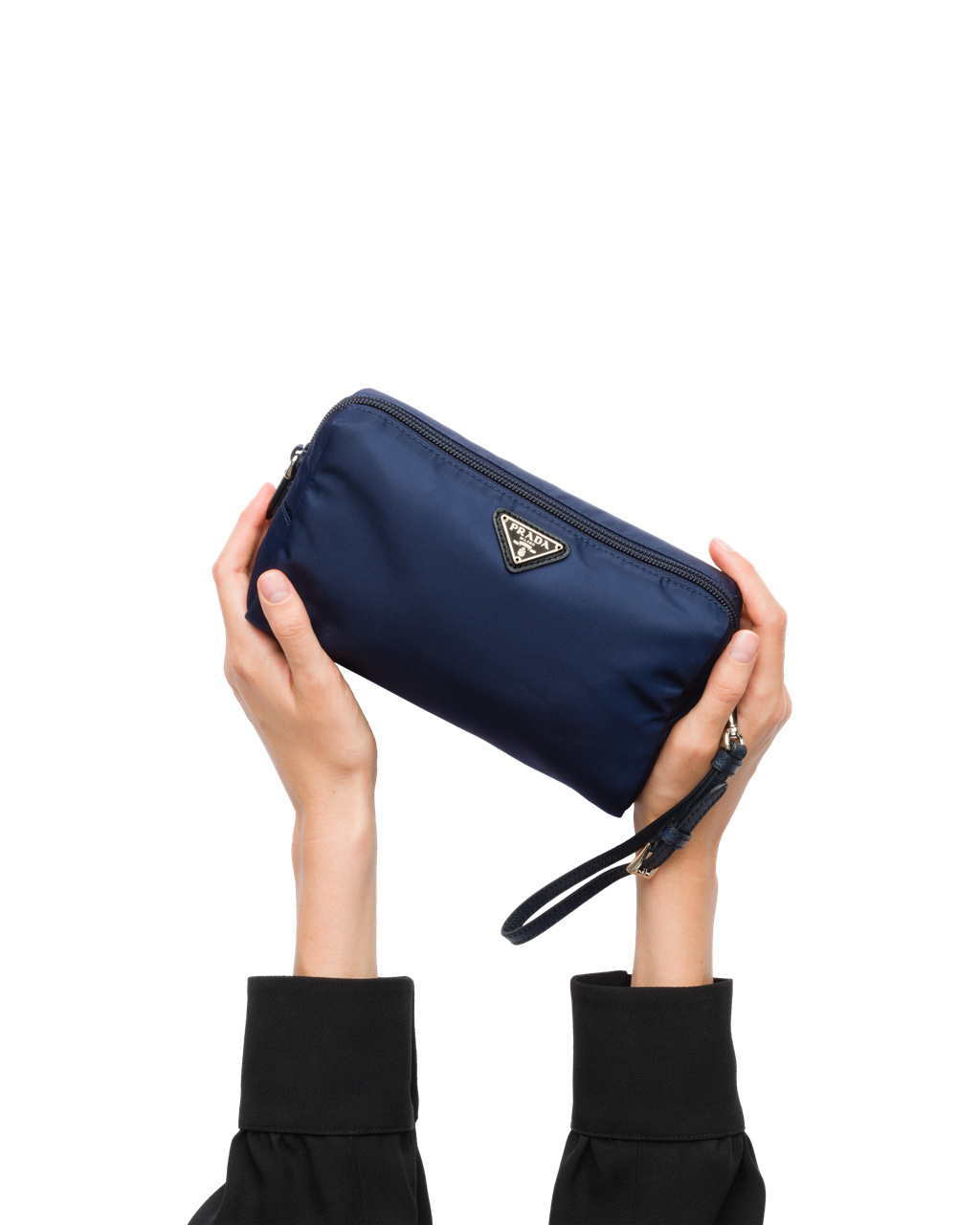 Prada Nylon Pouch Azules | 16024-REQF